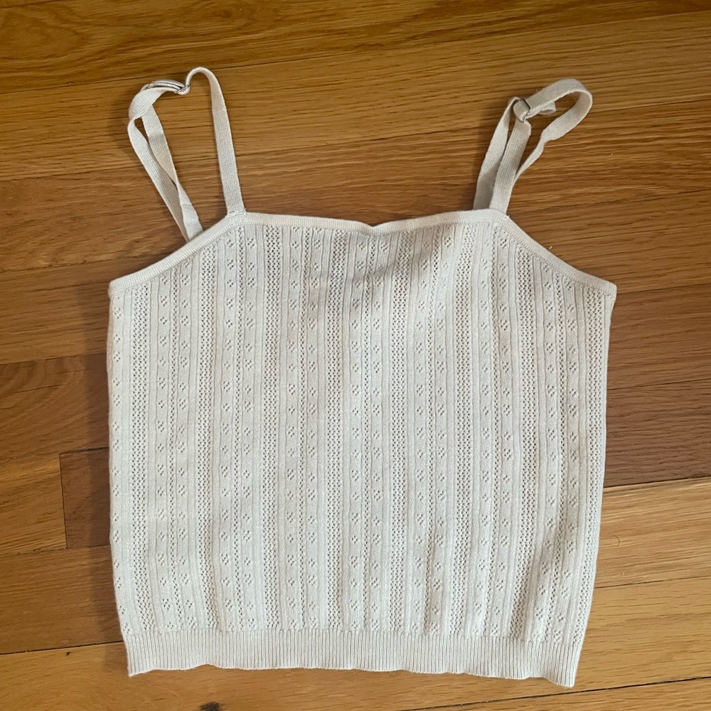 Sincerely Jules Cream Knit Camisole